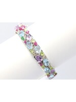 Armband met Robijn,Topaas,Smaragd,Olivijn,granaat,Citrien en Amethisten