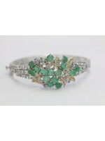 Bracelet with Emerald, Sapphire and Tanzanite