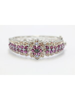 Bracelet avec opale, rhodolites, tanzanites et saphirs
