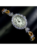 watch with Citrine and Tanzanite-