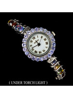 watch with Opal and Tanzanites