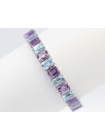 Bracelet with Amethyst and Topaz