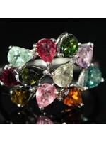 Ring with Multi-Color Tourmaline