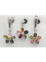 Set met Multi-Kleur Toermalijnen