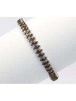 Armband met rookkwarts-