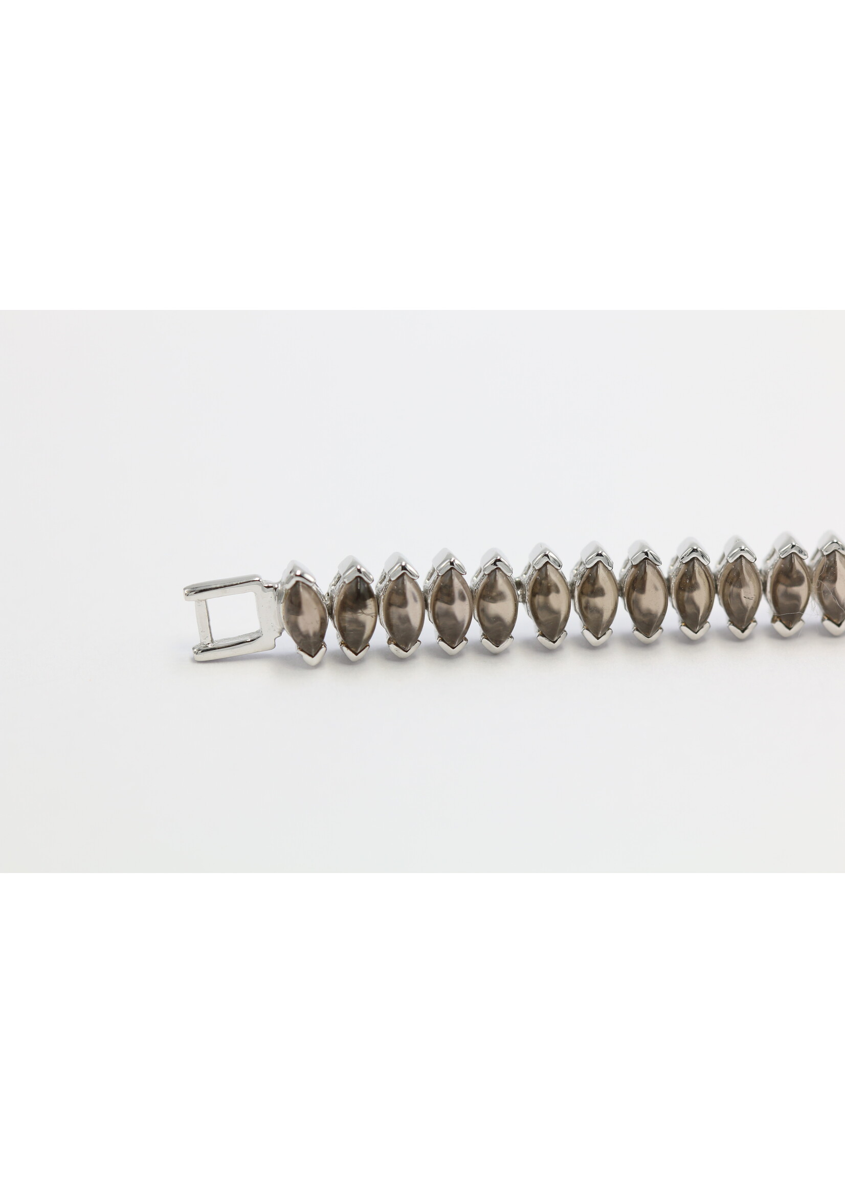 Zilveren Armband met rookkwarts-