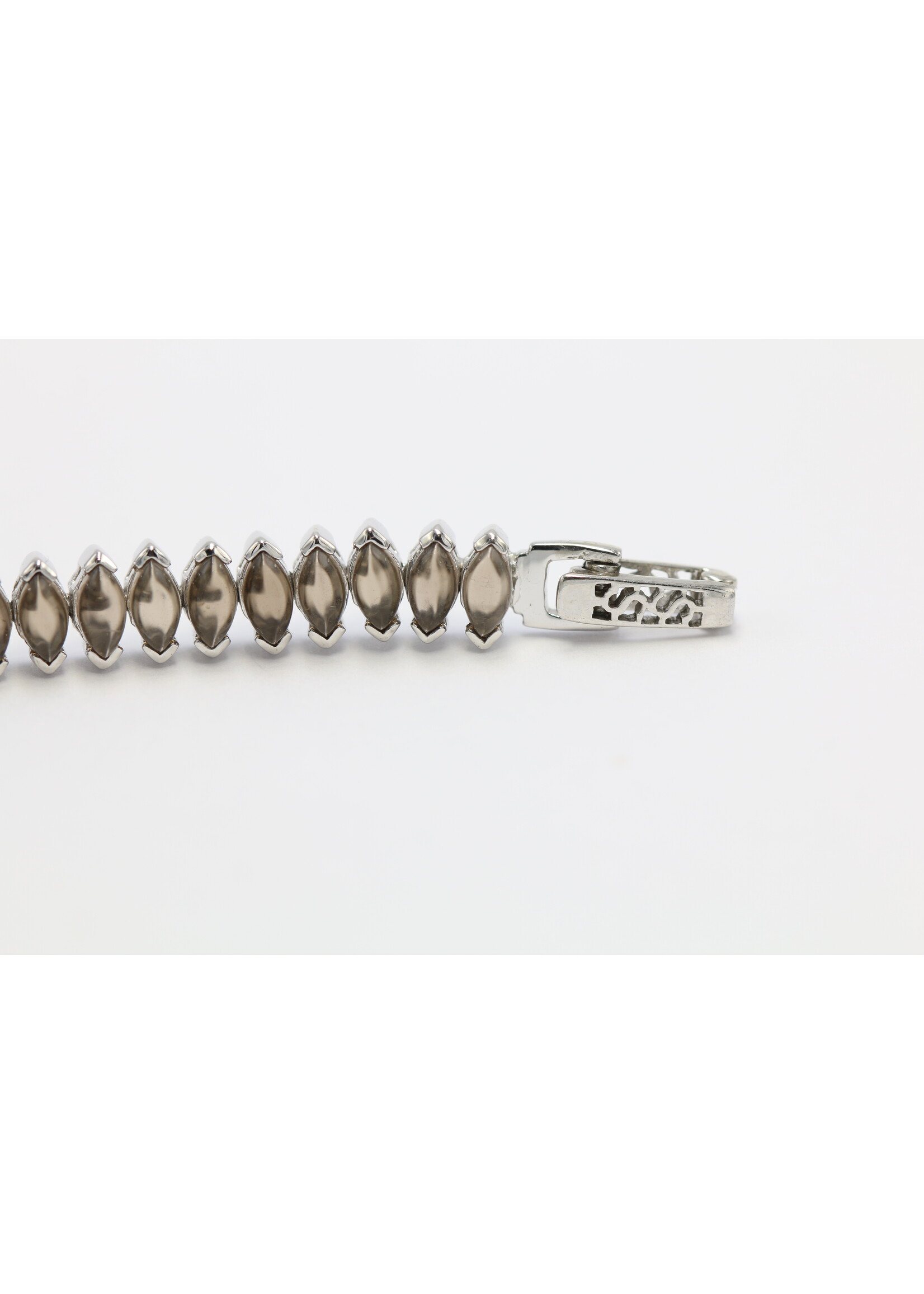 Zilveren Armband met rookkwarts-