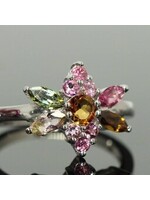 Ring with Multi-Color Tourmaline