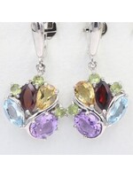 Boucles d'oreilles avec pierres précieuses