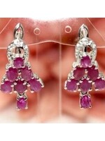 Earrings with Rubies
