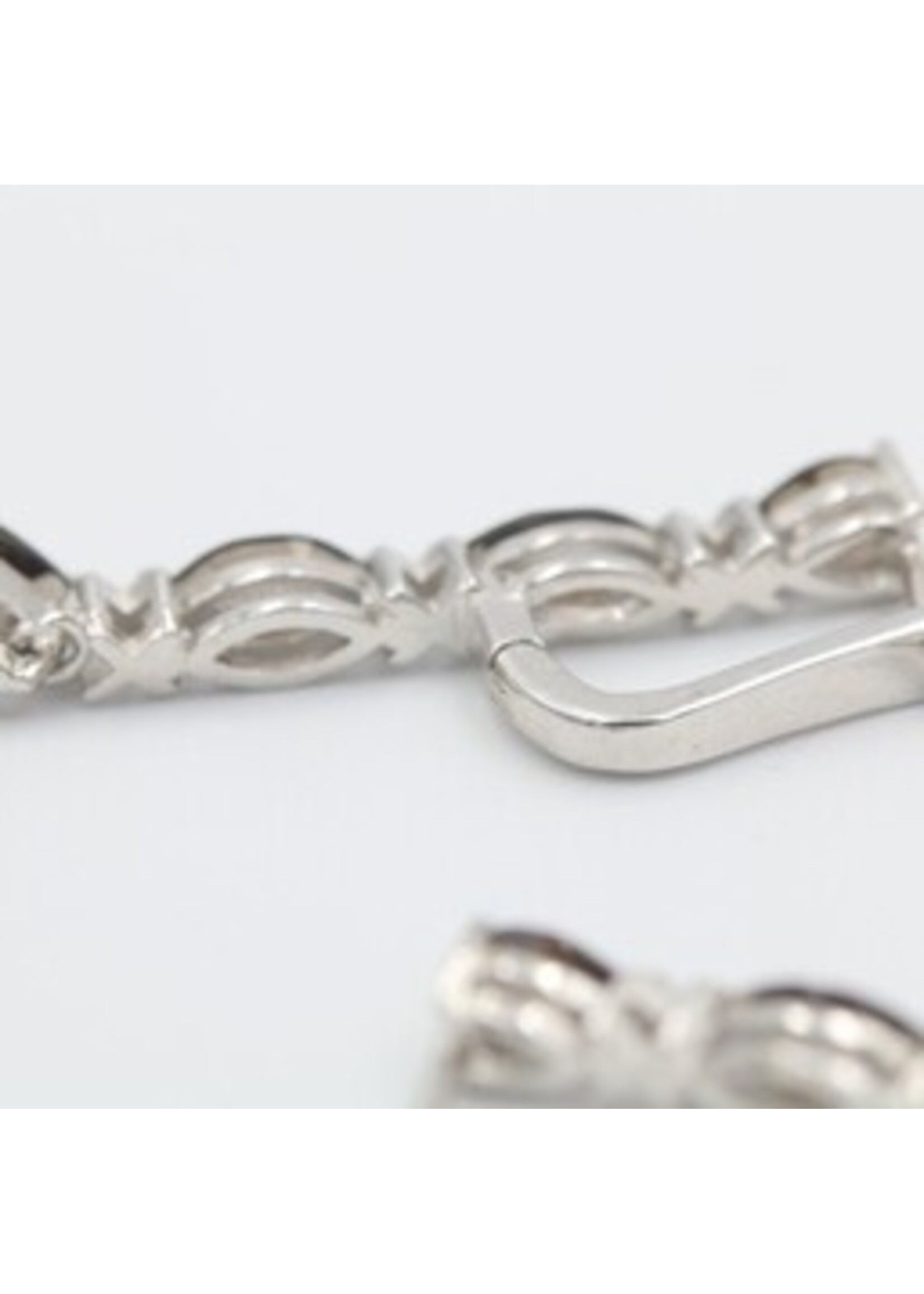 925 boucles d'oreilles en argent rhodié serti de naturel Smoky Quartz