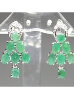 Earrings with Emeralds