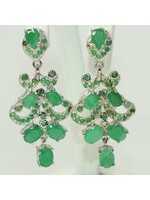 Earrings with Emeralds