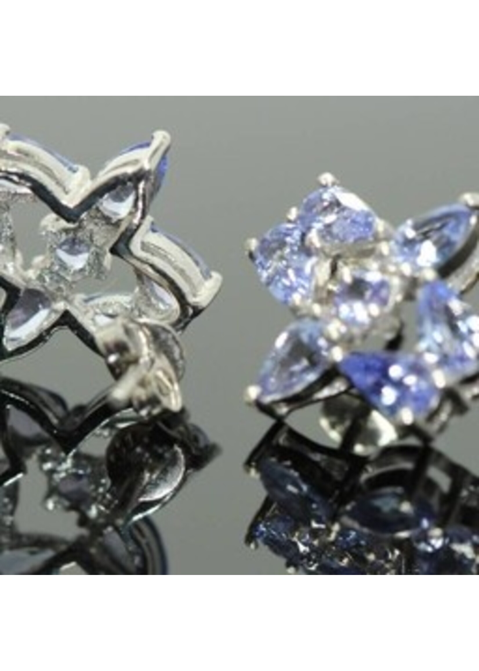 Boucles d'oreilles avec Tanzanite