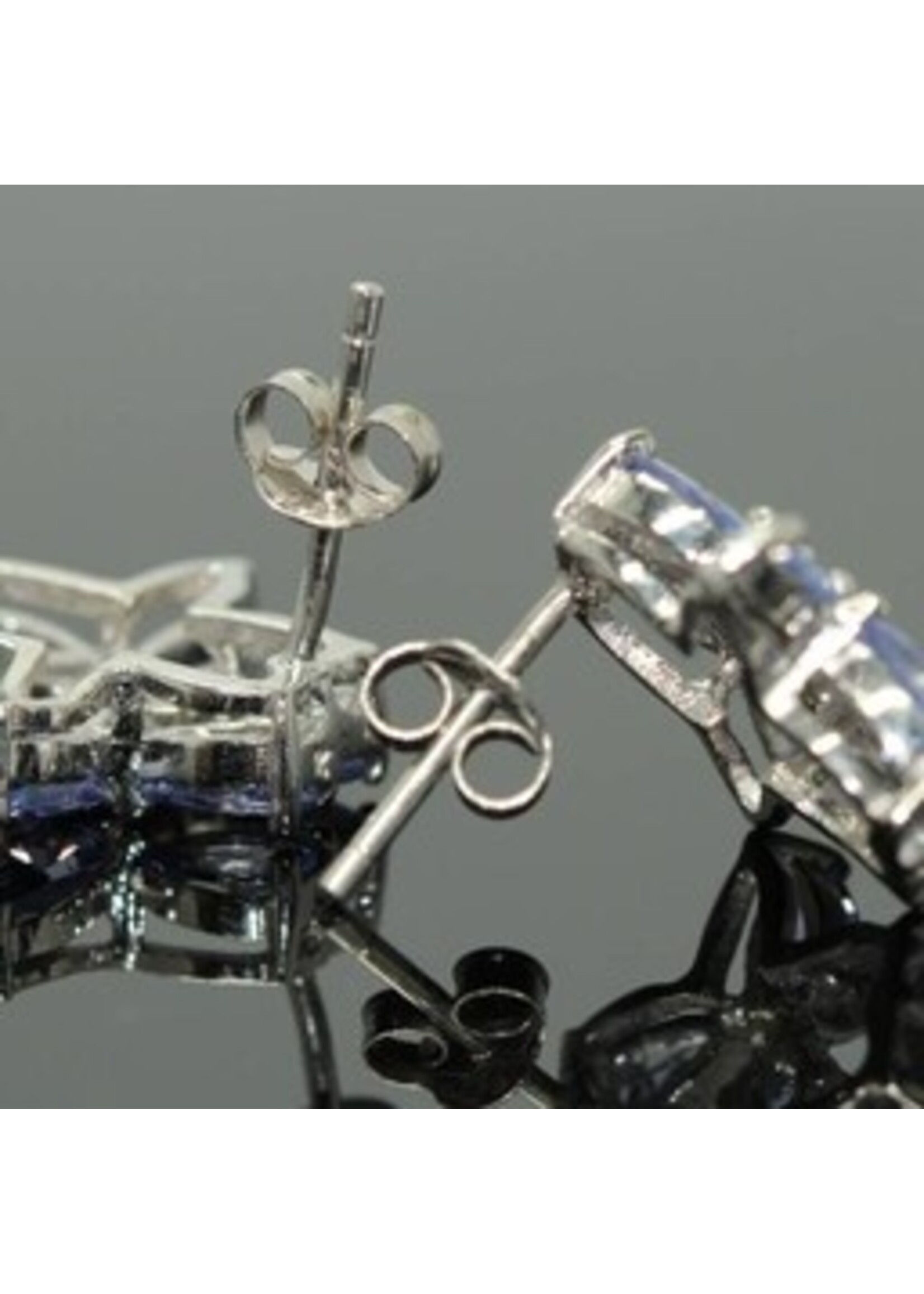 Boucles d'oreilles avec Tanzanite