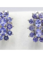 Boucles d'oreilles avec Tanzanites