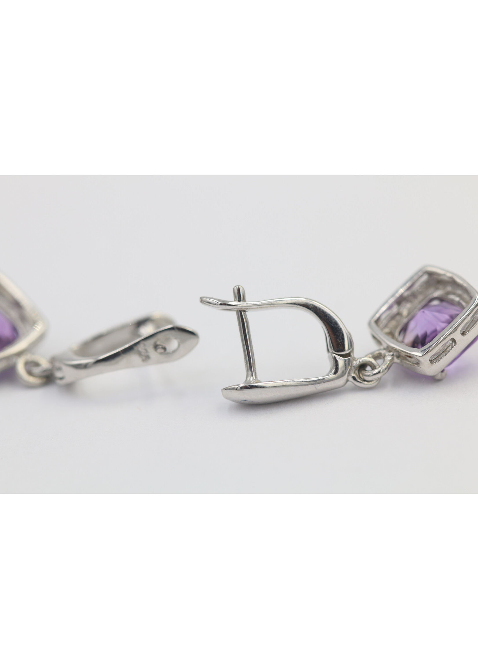 Boucles d'oreilles avec Amethist