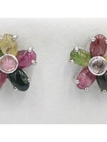 Earings set with natural Tourmaline