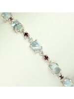 Bracelet with Moonstone and Tourmaline