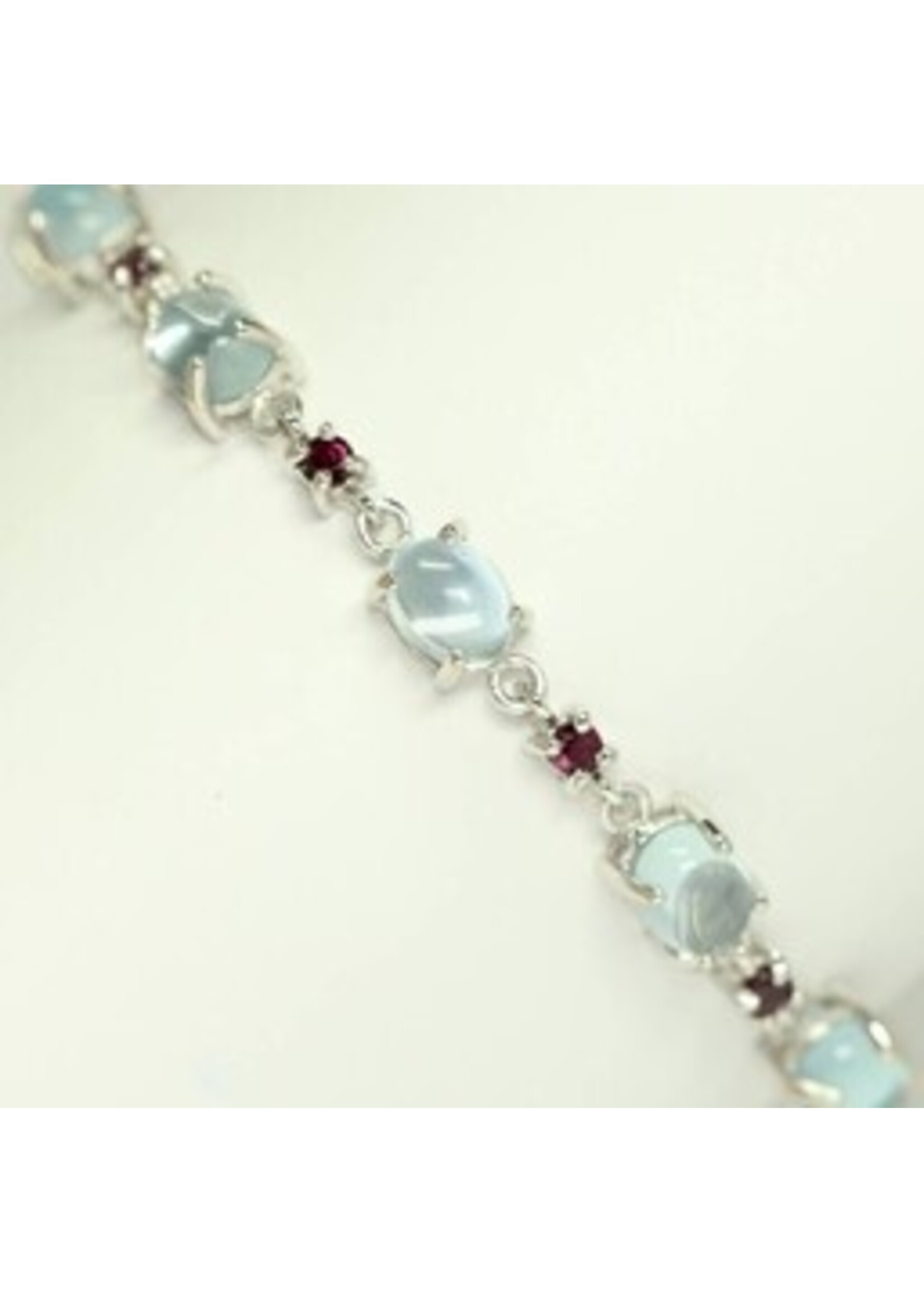 Bracciale con Moonstone e tormalina