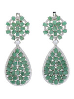 Earrings with Emeralds