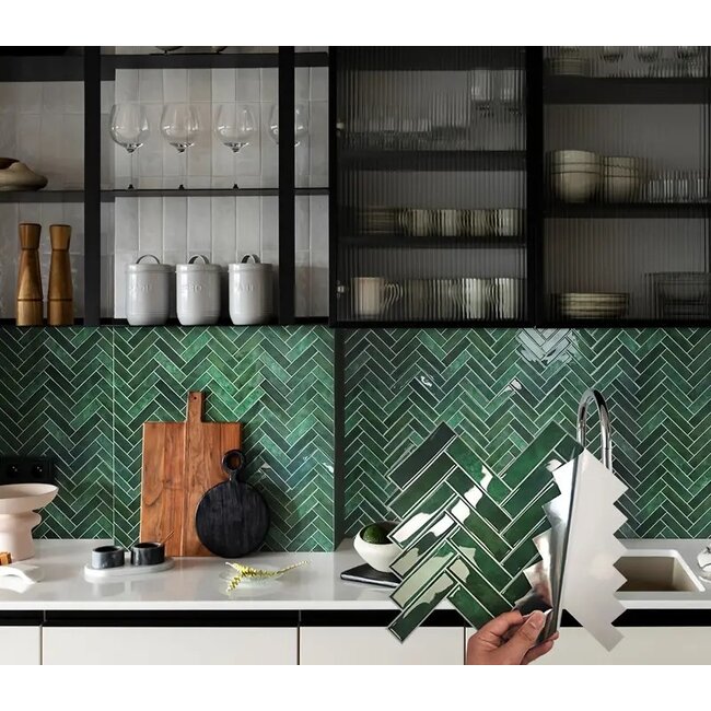 PLAK® Zelfklevende steenstrips - Osso Verde 30x30 cm