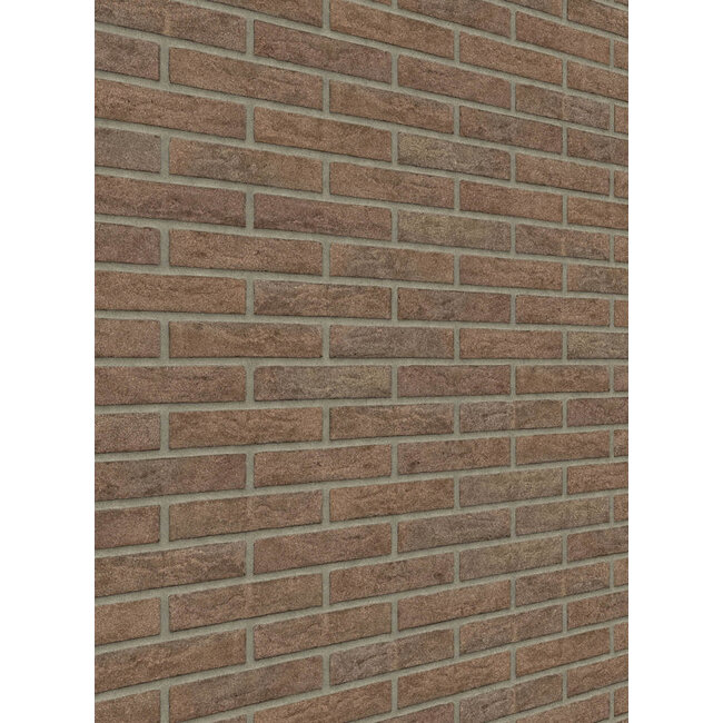 Maasbruin baksteenstrip HV/WF 21x5 cm - per m²