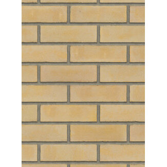 Geel z.z baksteenstrip VB/WF 21x5 cm