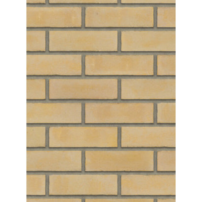 Geel z.z baksteenstrip VB/WF 21x5 cm