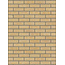 Geel z.z baksteenstrip VB/WF 21x5 cm