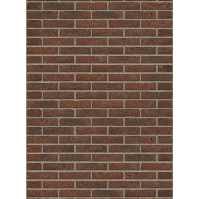 Paars rustiek baksteenstrip HV/WF 21x5 cm - per m²