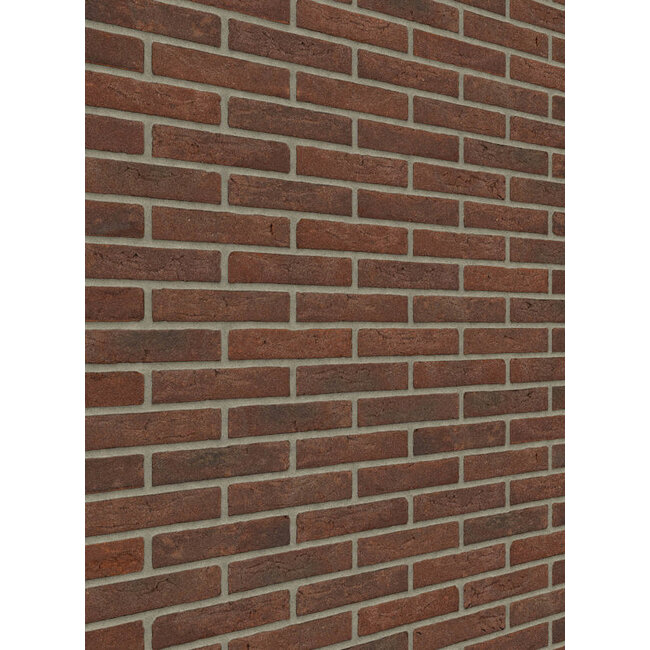 Paars rustiek baksteenstrip HV/WF 21x5 cm - per m²