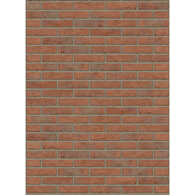 Roodpaars baksteenstrip HV/WF 21x5 cm  - per m²