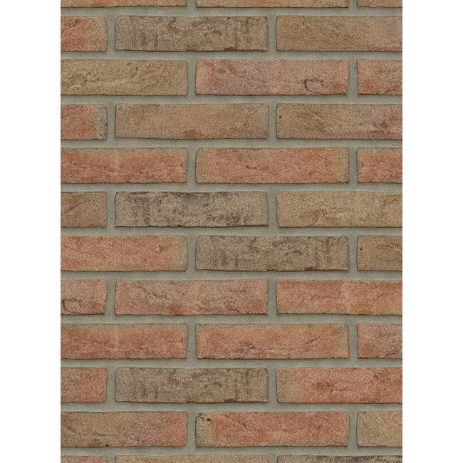 Roodpaars redux baksteenstrip HV/WF 21x5 cm - per m²