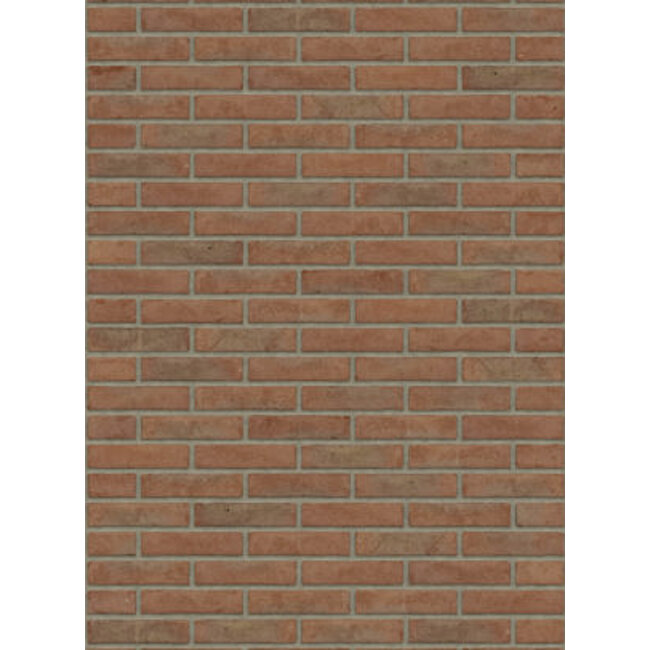 Roodpaars baksteenstrip VB/WF 21x5 cm