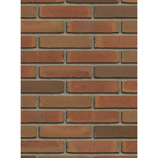 Roodpaars Redux baksteenstrip AQUA/WF 21x5 cm - per m²