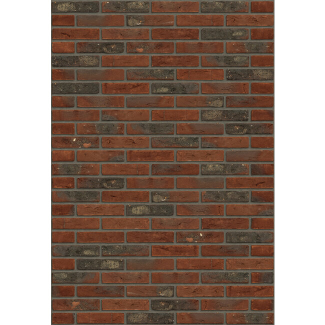 Crimson red baksteenstrip HV/WF 21x5 cm - per m²