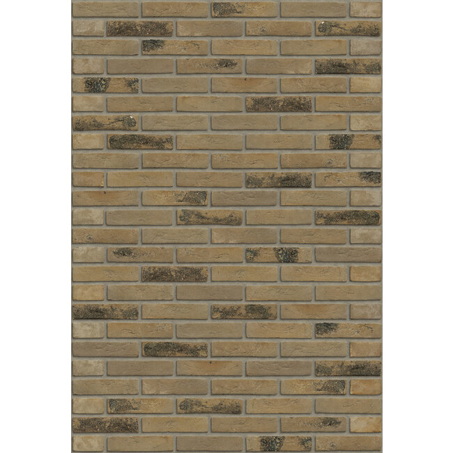 Pewter Grey Flame baksteenstrip HV/WF 21x5 cm - per m²