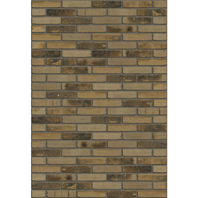 Smoke grey flame WF baksteenstrip HV/WF 21x5 cm - per m²