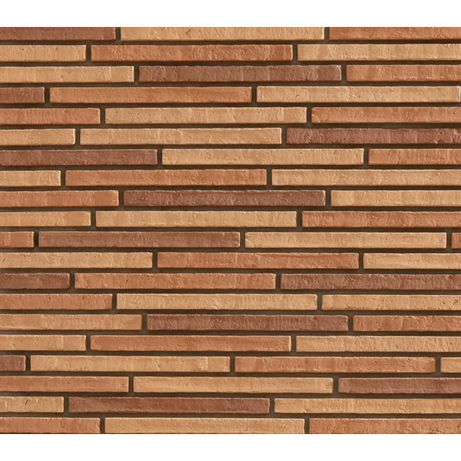 Langformaat steenstrip brownred LF 50x5 cm