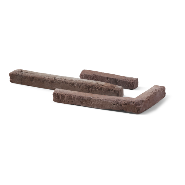 Langformaat steenstrip Antique Red Purple LF 40x4 cm