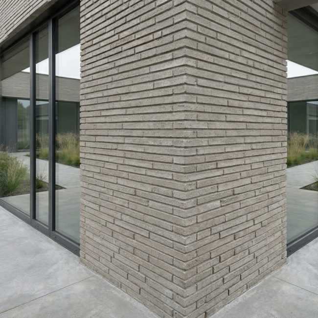 Langformaat steenstrip Loam Grey LF 50x4 cm