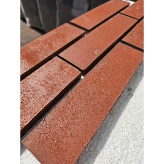 Rood baksteenstrip SP/WF 21x5 cm  - per 0.5 m²