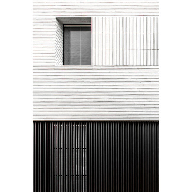 GeoStylistix Langformaat GeoStylistix steenstrip Crispy White LF 59,5x4 cm