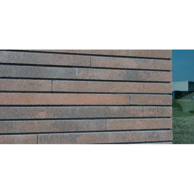 GeoStylistix Langformaat GeoStylistix steenstrip Shaded Brownie Dark LF 59,5x4 cm