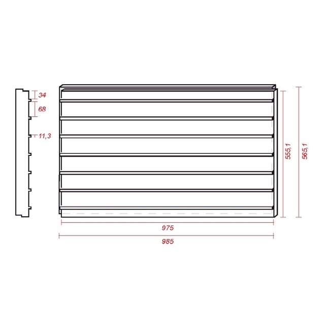 Steenstrip isolatie 40mm EPS (1.25 RD)