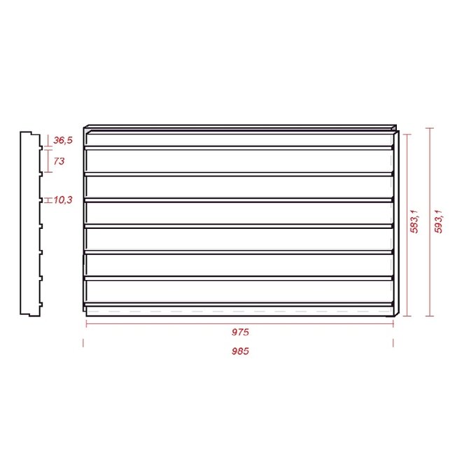 Steenstrip isolatie 40mm EPS (1.25 RD)