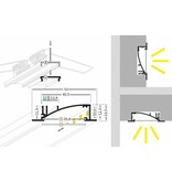 SMOOTH 10mm versenktes Led-Profil 1m-2m