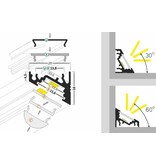 ANGLE10 10mm Led-Profil für Aufputzmontage 1m-2m