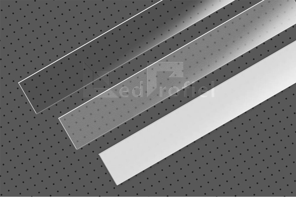 Abdeckung A Slide in 1m oder 2m Länge für das Profil CONTOUR